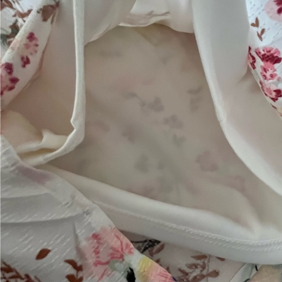 GB Floral V-Neck Romper Maxi Dress L - Picture 10 of 15